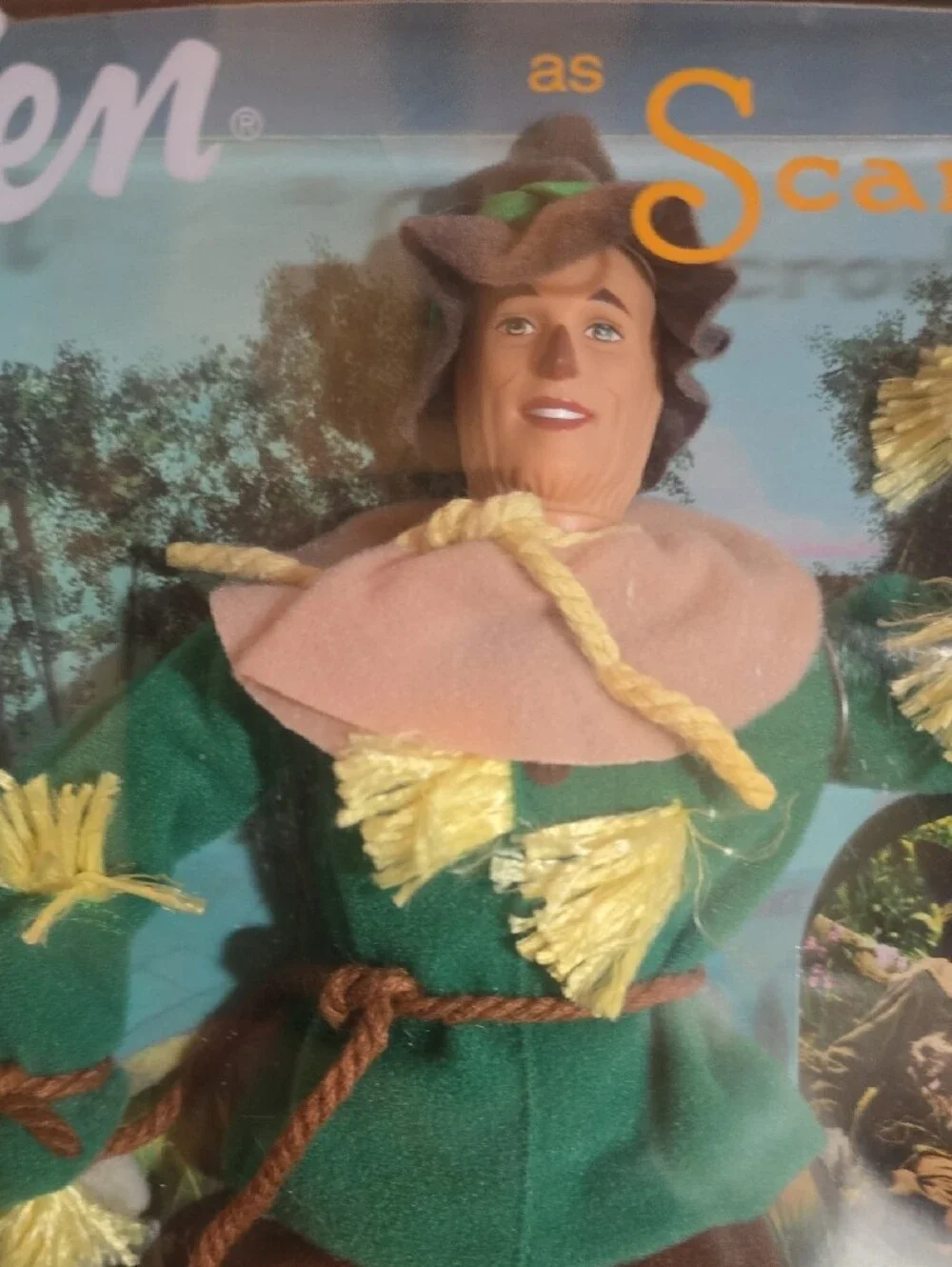 Ken Barbie Doll As Scarecrow Wizard Of OZ Damaged Package